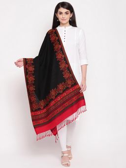 HK colours of fashion - Black Woollen Stole