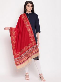 HK colours of fashion - Red Woollen Stole