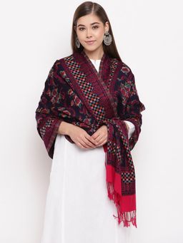 HK colours of fashion - Navy Blue Viscose Woven Stole