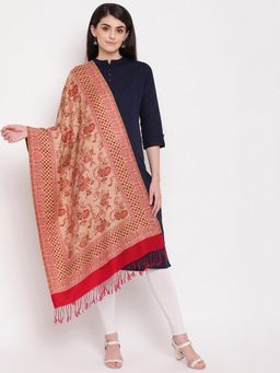 HK colours of fashion - Brown Viscose Woven Stole