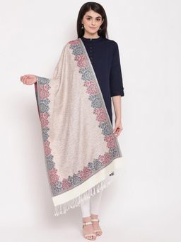 HK colours of fashion - Off White Woollen Stole