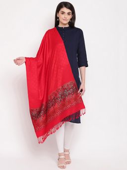 HK colours of fashion - Red Woollen Stole
