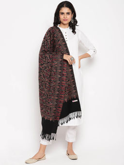 HK colours of fashion - Black Woven Stole