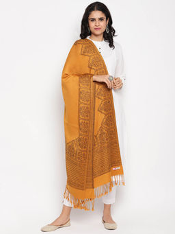 HK colours of fashion - Mustard Woven Stole