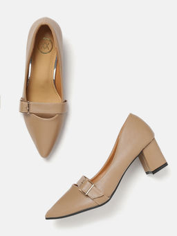 Twenty Dresses by Nykaa Fashion - Tan Earthy Toned Pumps