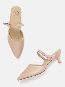 Twenty Dresses by Nykaa Fashion - Nude Makes Me Blush Mules
