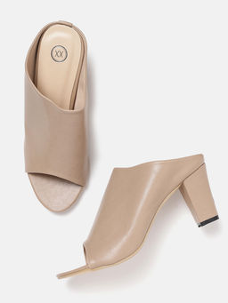 Twenty Dresses by Nykaa Fashion - Beige You Comfort Me Mules