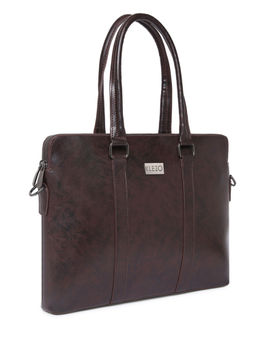 KLEIO - Vegan Leather Unisex Double Compartment Formal Laptop Bag