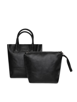 KLEIO - Black Pouch With Tote Bag (Set of 2)