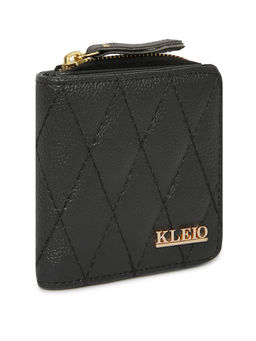 KLEIO - Vegan Leather Quilted Multi Slot Wallet Purse for Women