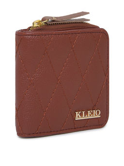 KLEIO - Vegan Leather Quilted Multi Slot Wallet Purse for Women