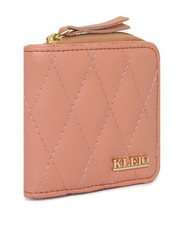 KLEIO - Vegan Leather Quilted Multi Slot Wallet Purse for Women