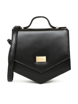 KLEIO - Black PU Vibrant Unique Shape Sling Bag