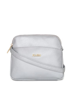 KLEIO - Silver Multipocket Light Trendy Sling Bag