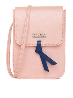 KLEIO - Pink Stylish Trendy Small Mobile Pouch Sling Bag