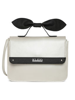 KLEIO - White Top Bow Sling Bag