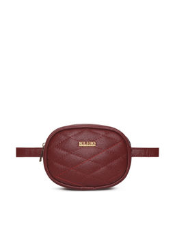 KLEIO - Brown Quilted Bum Waist Belt Pouch Sling Bag