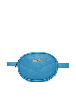 KLEIO - Turquoise Quilted Bum Waist Belt Pouch Sling Bag