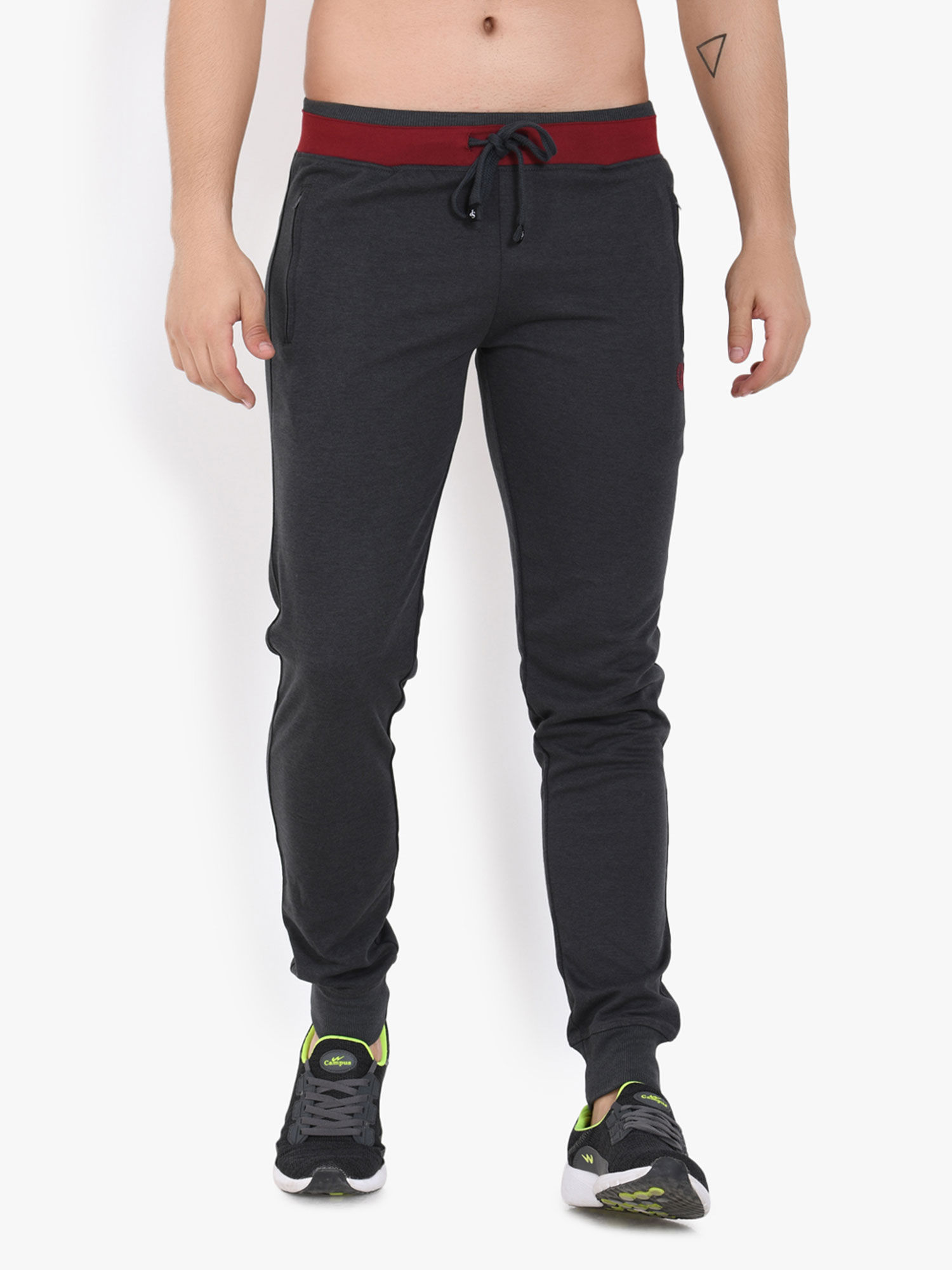 Buy Sapper Mens Cotton Lycra Grey Track 