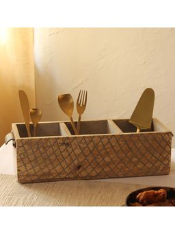 House This - Balugaon Wood 1 Storage Box-White Natural