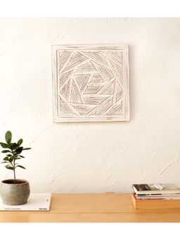 House This - Chappu Wood 1 Wall Art-White