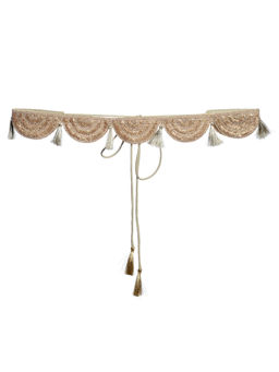 Indya - Gold Tasselled Scallop Belt