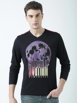 Huetrap - Mens V Neck Long Sleeve T-Shirt