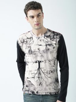 Huetrap - Mens V Neck Long Sleeve T-Shirt