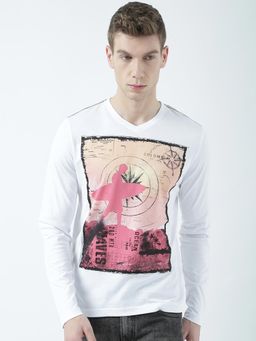 Huetrap - Mens V Neck Long Sleeve T-Shirt