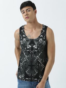 Huetrap - Mens Round Neck Sleeveless Tank T-Shirt