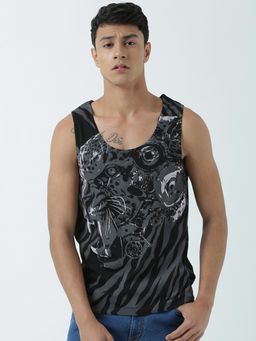 Huetrap - Mens Round Neck Sleeveless Tank T-Shirt