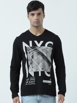 Huetrap - Mens Printed Long Sleeves T-Shirt