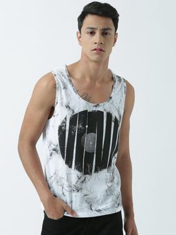 Huetrap - Mens Round Neck Sleeveless Tank T-Shirt