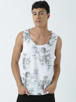 Huetrap - Mens Round Neck Sleeveless Tank T-Shirt