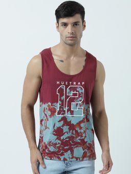 Huetrap - Mens Round Neck Sleeveless Tank T-Shirt