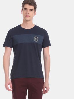 U.S. POLO ASSN. - Color Block Navy Blue T-Shirt