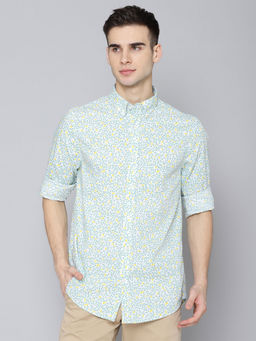 GANT - Men Blue Printed Shirt