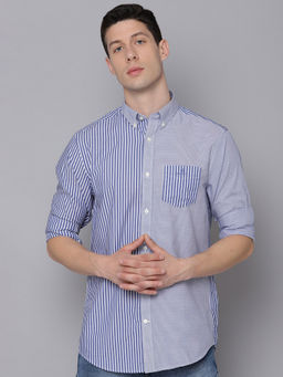 GANT - Men Blue Striped Shirt