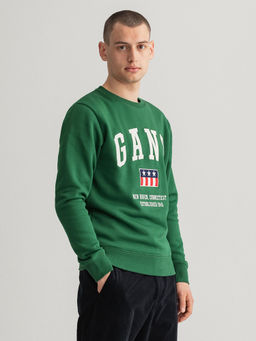 GANT - Men Eden Green Regular Fit Sweatshirt