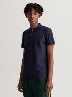 GANT - Men Evening Blue Regular Fit Polo T-Shirt