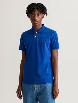 GANT - Men College Blue Regular Fit Polo T-Shirt