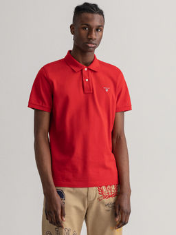 GANT - Men Equestrian Red Regular Fit Polo T-Shirt