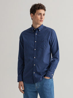 GANT - Men Vintage Blue Regular Fit Shirt