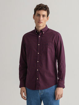GANT - Men Port Maroon Regular Fit Shirt