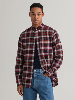 GANT - Men Cabernet Maroon Regular Fit Shirt