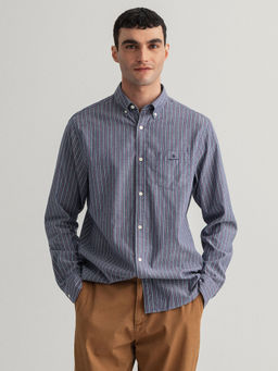 GANT - Men Persian Blue Regular Fit Shirt