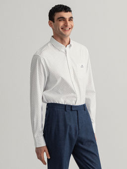 GANT - Men White Regular Fit Shirt