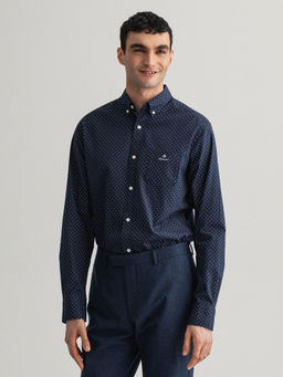 GANT - Men Evening Blue Regular Fit Shirt