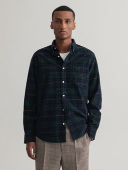 GANT - Men Tartan Green Regular Fit Shirt
