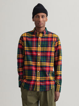 GANT - Men Medallion Yellow Regular Fit Shirt